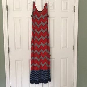 Nine West XS summer dress red and blue